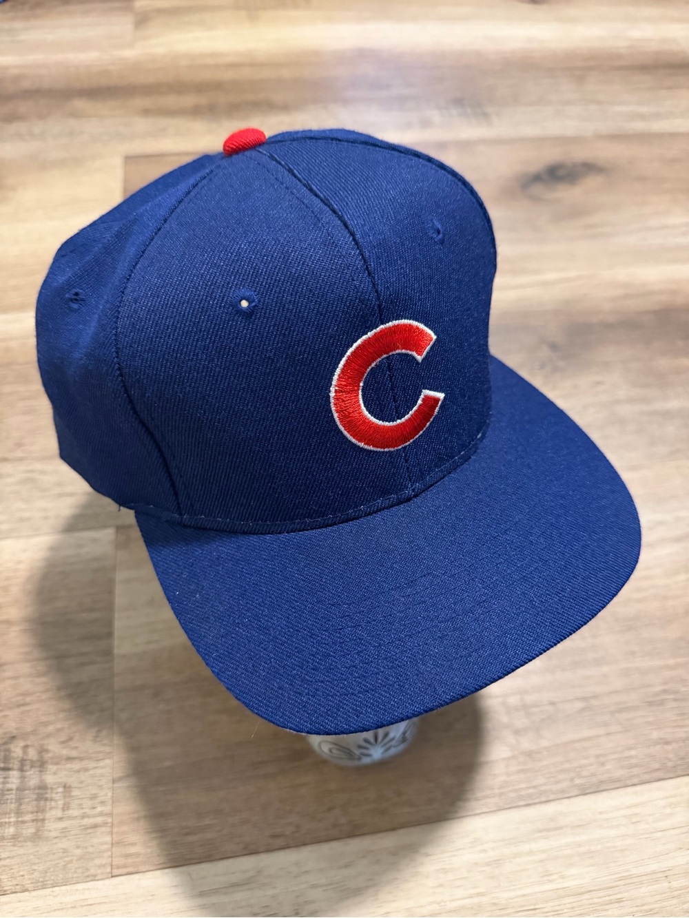 Vintage Chicago Cubs Sports Specialties SnapBack Hat Blue Plain Logo Cap NOS